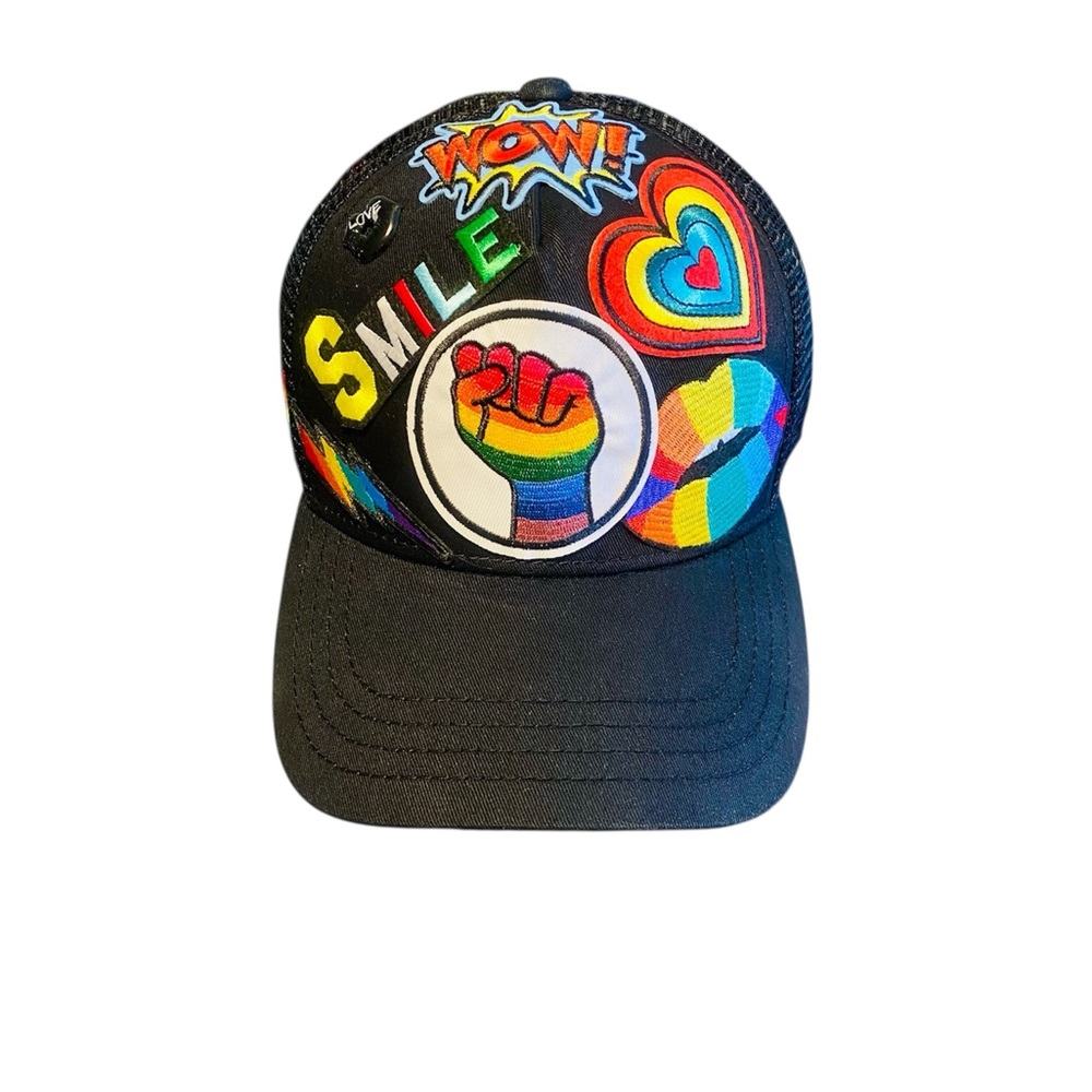 Stylish Black and Red Women's Cap